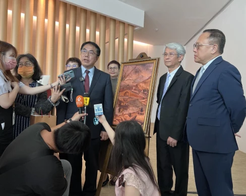 國家級古物《清流》捐贈記者會成為還原原作高擬真藝術展示工具